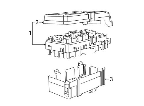 2023 Jeep Wrangler PRE FUSE BLOCK Diagram for 68520852AA