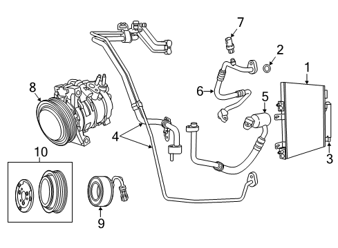 2017 Jeep Compass AIR CONDITIONING Diagram for 68284438AB