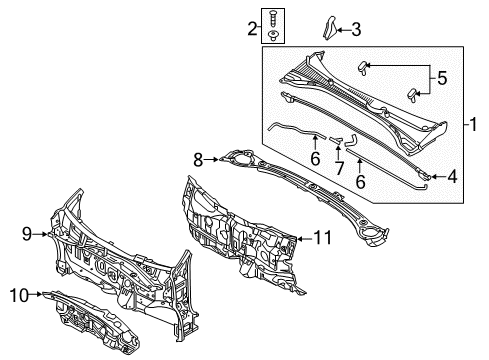 Connector-Connector-Windshield Washer Diagram for 9866433000