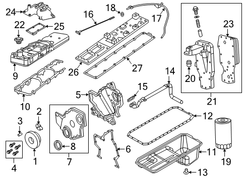 2020 Ram 3500 Filter-Air Diagram for 57008652AA