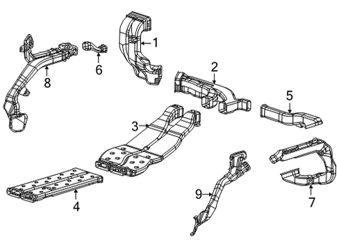 2024 Jeep Grand Wagoneer L Ducts Diagram 2