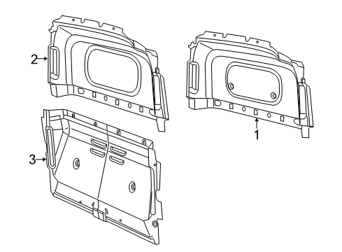 2021 Ram ProMaster City Partition Panel Diagram