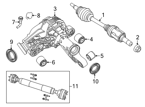 2022 Dodge Durango Front Axle & Carrier Diagram