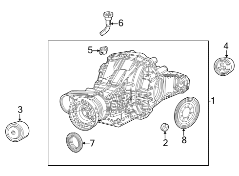 2022 Jeep Grand Cherokee Axle-Rear Axle Diagram for 68378448AB