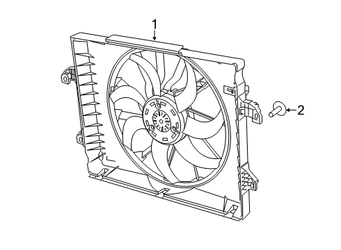 2022 Ram 1500 Cooling System, Radiator, Water Pump, Cooling Fan Diagram 3