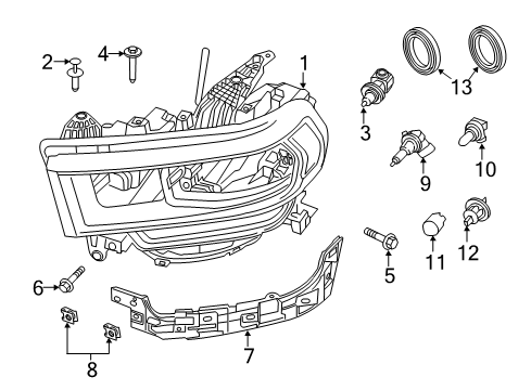 2021 Ram 3500 Bulbs Diagram 4