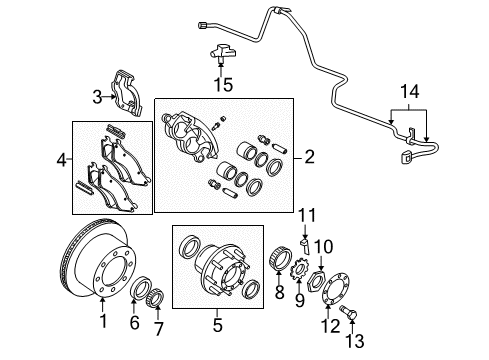 2008 Dodge Ram 1500 Disc Brake Diagram for 5179881AE