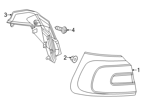 2022 Jeep Cherokee Combination Lamps Diagram 1