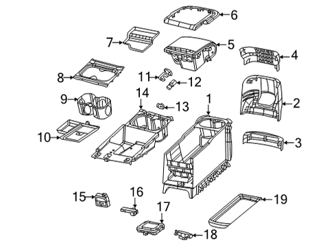 2022 Chrysler Pacifica Center Console Diagram 2