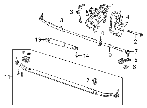 2021 Ram 2500 POWER STEERING Diagram for 68575538AB