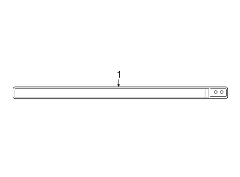 2022 Jeep Gladiator High Mount Lamps Diagram