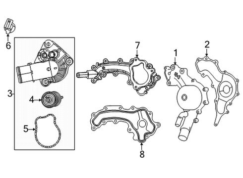 2024 Jeep Grand Cherokee L Water Pump Diagram