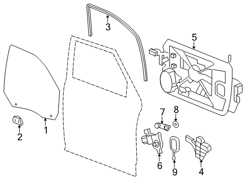 2022 Ram 1500 Classic Front Door Diagram 1