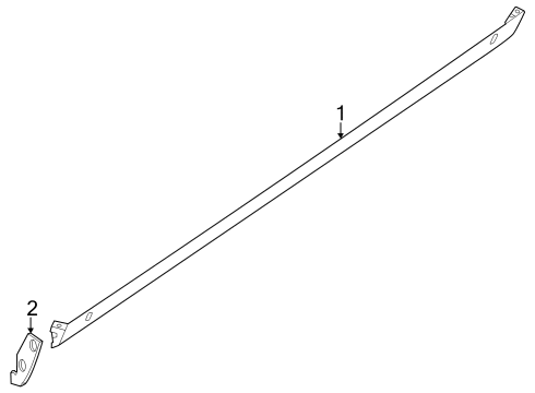 2023 Dodge Challenger Exterior Trim - Pillars Diagram