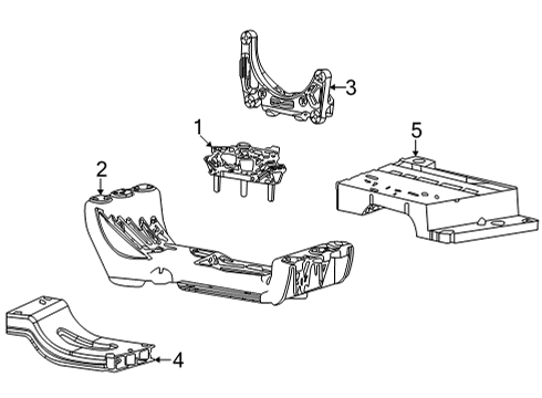 2022 Jeep Grand Cherokee L Engine & Trans Mounting Diagram 5