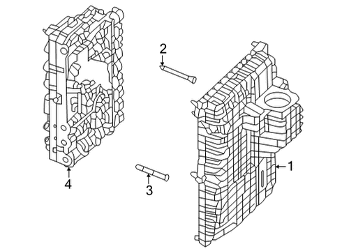 2022 Ram ProMaster 1500 Transaxle Parts Diagram