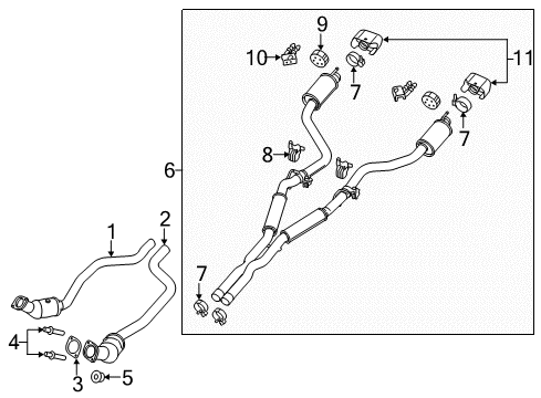 2023 Dodge Challenger Exhaust Components Diagram 2