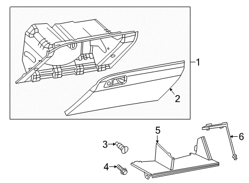 2023 Dodge Challenger Glove Box Diagram