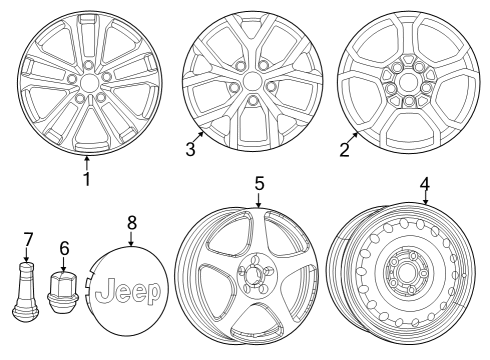 2022 Jeep Grand Cherokee Wheels Diagram 2