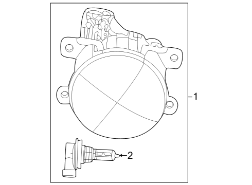 2024 Ram 1500 LAMP-FOG Diagram for 68477196AB