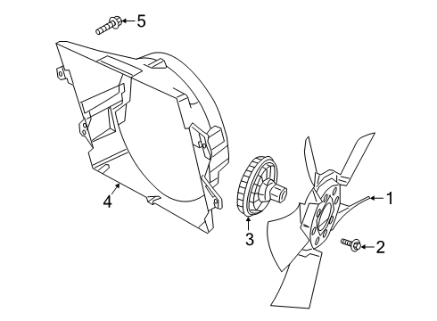 2021 Ram 3500 Cooling System, Radiator, Water Pump, Cooling Fan Diagram 2