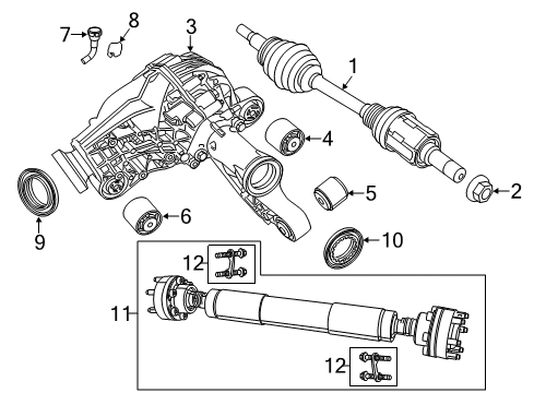 2015 Jeep Grand Cherokee DRIVE Diagram for 52853641AF