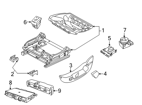 2021 Chrysler 300 Lumbar Control Seats Diagram 1