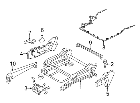 2022 Jeep Grand Cherokee WK Tracks & Components Diagram 2