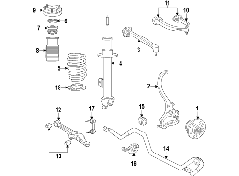 2016 Dodge Charger SUSPENSION Diagram for 68544308AA