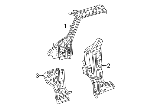 2022 Jeep Renegade Hinge Pillar Diagram