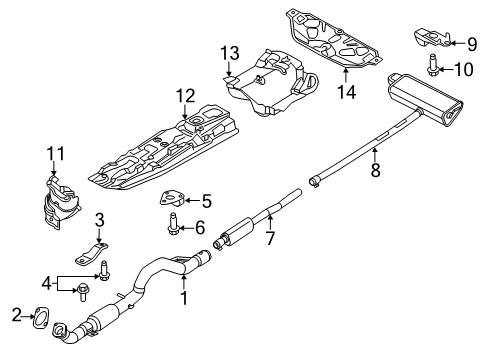 2021 Jeep Renegade Exhaust Components Diagram 2