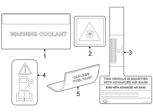 2024 Dodge Hornet Information Labels Diagram