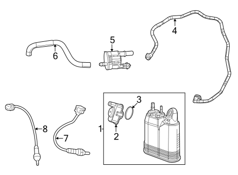 2023 Jeep Grand Cherokee CANISTER PURGE Diagram for 68379636AC