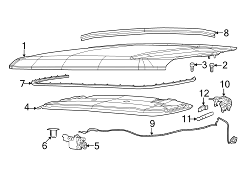 2022 Jeep Grand Cherokee Nut Diagram for 6512722AA