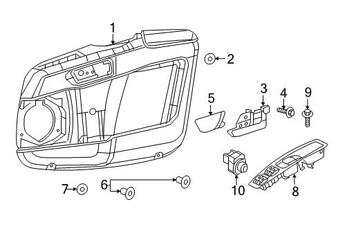 2021 Ram ProMaster City Mirrors Diagram 1