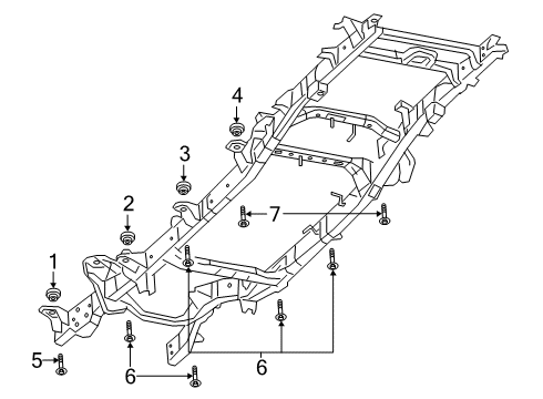 2022 Ram 3500 Frame & Components Diagram 1