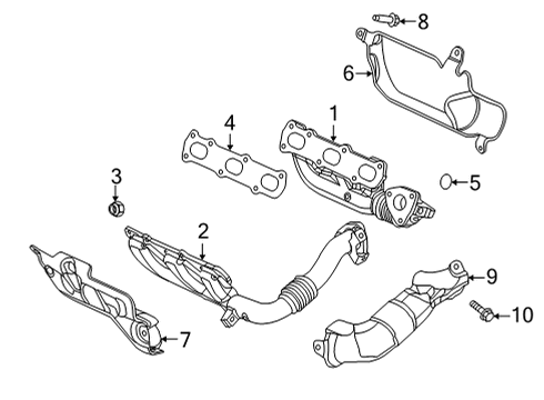 2023 Jeep Wrangler Manifold-Exhaust Diagram for 53011508AE