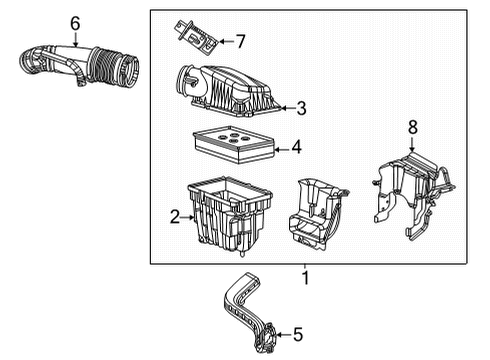 2023 Jeep Gladiator Filters Diagram 1