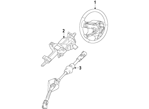 2023 Dodge Durango WHEEL-STEERING Diagram for 7QC911K4AA