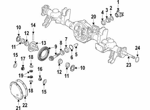 2024 Ram 1500 Seal-Oil Diagram for 68525435AA