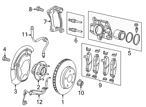 2023 Jeep Compass ROTOR-BRAKE Diagram for 68506590AA