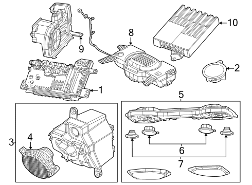 2024 Jeep Wrangler SPEAKER Diagram for 68572129AA