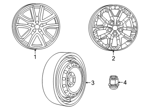 2022 Chrysler Pacifica Wheels Diagram 3