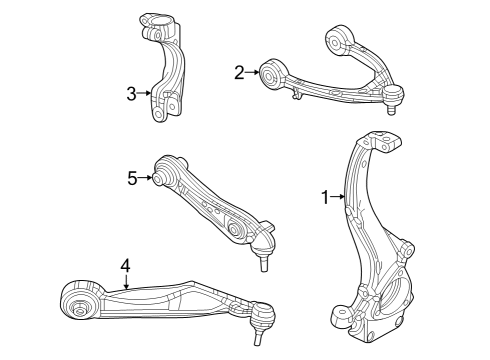 2024 Jeep Grand Cherokee Front Suspension Components Diagram 2