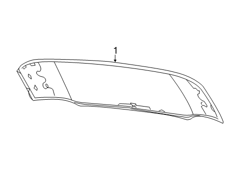 2021 Chrysler Voyager Back Glass Diagram