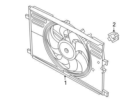 2021 Jeep Renegade Cooling System, Radiator, Water Pump, Cooling Fan Diagram 2