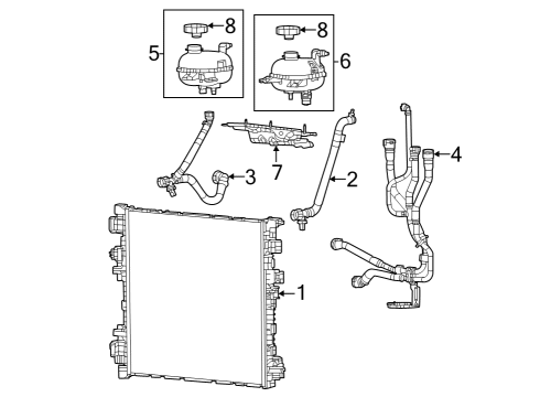 2022 Jeep Grand Cherokee AUXILIARY LOW TEMPERATURE Diagram for 68377851AA