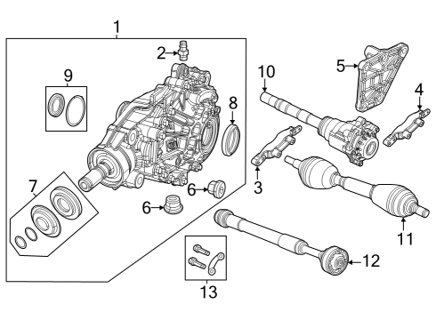 2024 Jeep Grand Cherokee Drive Diagram for 68380046AA