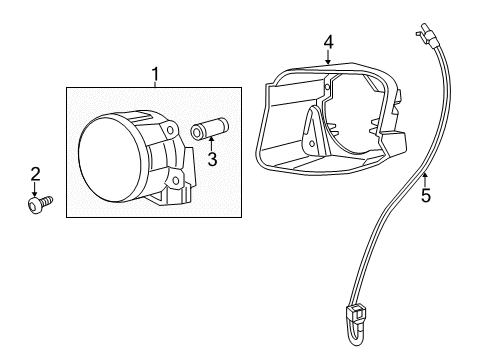 2023 Ram ProMaster 3500 FRONT FOG Diagram for 68527254AA