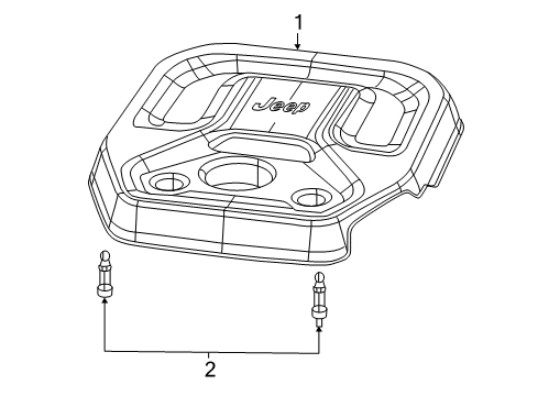 2024 Jeep Wrangler ENGINE Diagram for 68608381AA